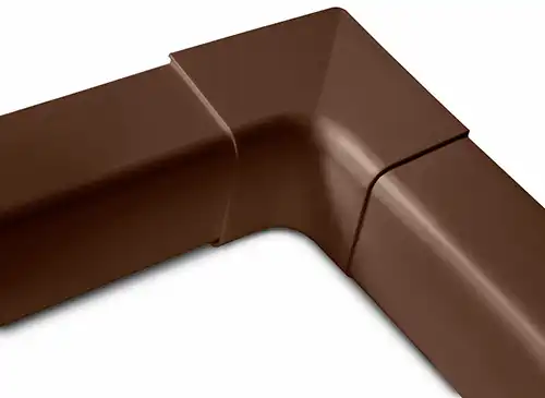 Muovisen asennuskotelon sisäkulma 90°, ruskea, 6 kpl