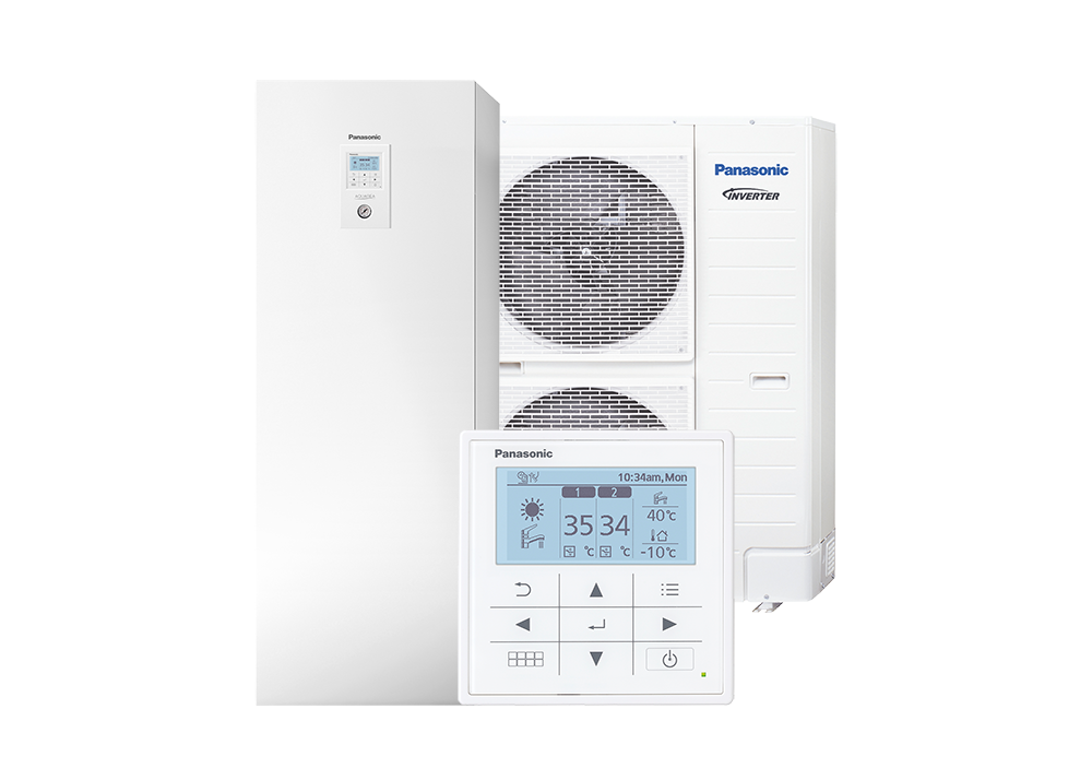 Panasonic Aquarea All-In-One T-CAP 12kW, 185L boiler